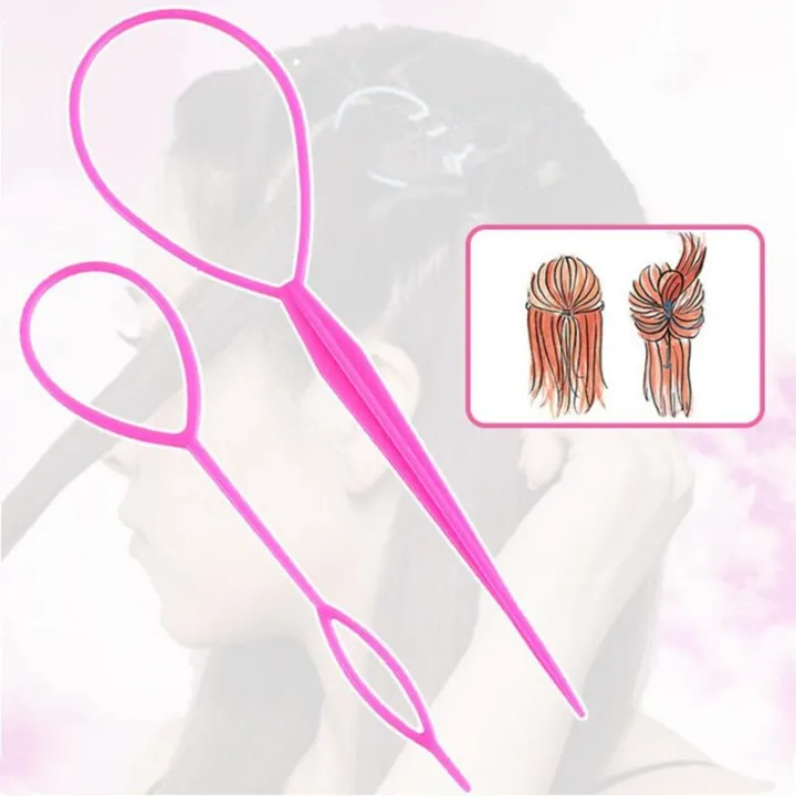 2pcs%20Women%20Hair%20Twister%20Bun%20Maker%20Braider%20DIY%20Hair%20Braiding%20Styling%20Tools%20Ponytail%20Hairstyles%20Clip%20Loop%20Stick%20Hair%20Accessories%20-%20Image%205