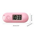 Silent Luminous Digital Electronic Clock LCD Display Alarm Clocks Student Study Pocket Watch Keychain Green Backlight Clocks.