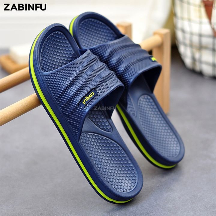Indoor Men Slippers Summer Comfortable Non-slip Platform EVA Slippers Lightweight House Shoes Bathroom Slippers Big Size 45