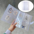 Sealing Bags Jewelry Storage Book Portable Frosted Transparent Necklace Organizer Button Closure Anti-oxidation Ring Holder for. 