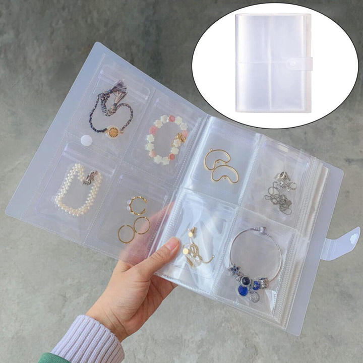 Sealing%20Bags%20Jewelry%20Storage%20Book%20Portable%20Frosted%20Transparent%20Necklace%20Organizer%20Button%20Closure%20Anti-oxidation%20Ring%20Holder%20for%20-%20Image%202