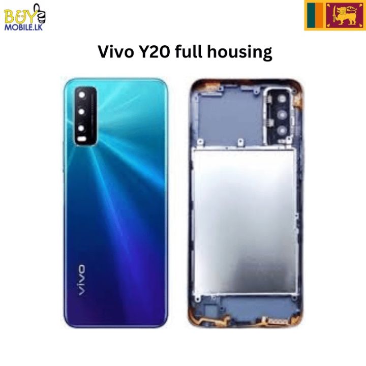 Vivo Y20 Backshell) Back Panel with Side Frame Housing