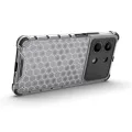 Case For Xiaomi Poco X6 Neo 5G Transparent Honeycomb , [Anti-Scratch Hard PC Back Back + Soft TPU Bumper]  Shockproof Cover Xiaomi Poco X6 Neo 5G. 