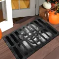 2024 Haunted House Decoration Floor Mat Halloween Manhole Cover Clown Entrance Door Mat Entrance Entrance Floor Mat Thickened Carpet. 