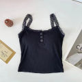 Lace Tank Tops Sleeveless Cami Shirts Women Camis Slim Corset Undershirt Tanks Slim Corset Undershirt Tanks Streetwear Clothes. 
