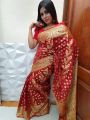 Soft silk katan Saree For Women Without Blouse Pieces.