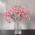 Artificial Gesang Flower Single Branch 4 Fork Cosmos Fake Flower Silk Flower Bouquet Living Room Wedding Home Decoration.