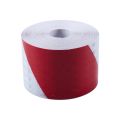 Practical Product 10m x 5cm Safety Warning Tape Reflective Tape Self adhesive Tape Reflective Strip Traffic Reflective Stickers Color: red + white.
