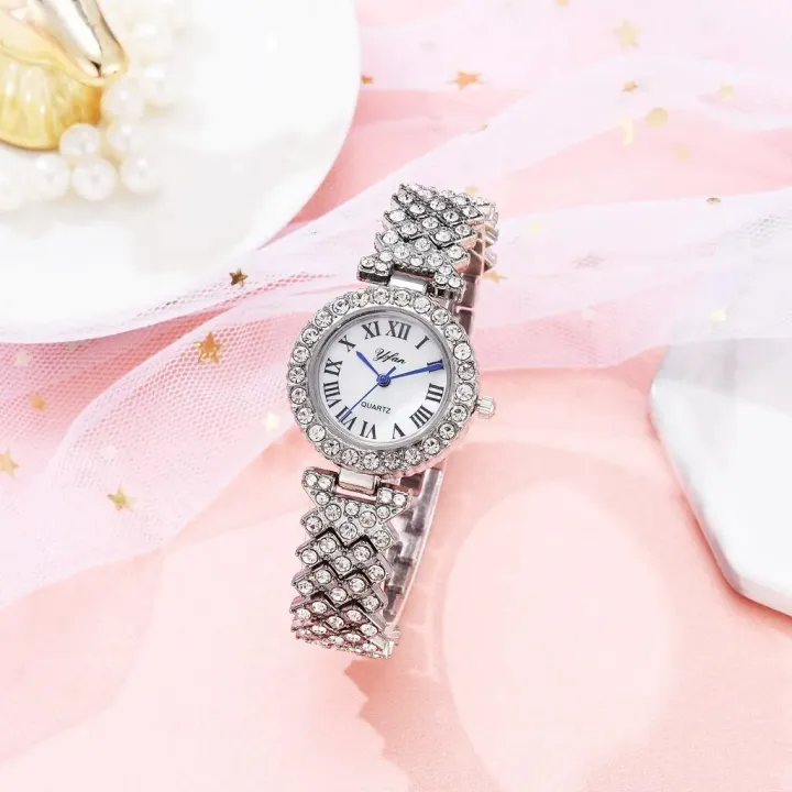 2Pcs%20Combo%20Fashion%20Watches%20&%20Bracelet%20Ladies%20Diamond%20Quartz%20Watch%20For%20Female%20Girl's%20-%20Image%203