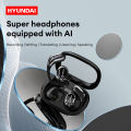HYUNDAI HY-Y16 AI Headphones OWS Wireless Smart Earphones Cross-language communication Earbuds For Translating Recording Work.