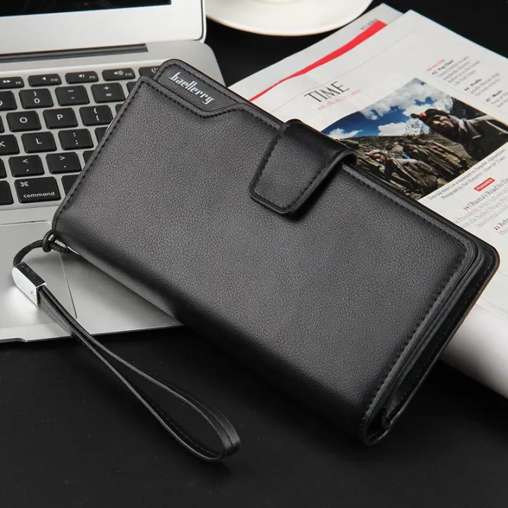 Baellerry%20Men%20Wallets%20Long%20Card%20Holder%20Male%20Purse%20Quality%20Zipper%20Money%20Bag%20-%20Image%202