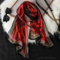 2024 Fashion Printed Leopard Chiffon Hijab Scarf Women Pareo Lady Bandanas Beach Towels Summer Muslim Veil Wrap Female Foulard.