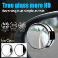 2pcs 360 Degree Blind Spot Mirror Car Side Mirror Wide Angle Round Convex Small Round Side Blindspot Mirror. 