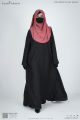 Glam Touch Premium Designer MUHTASIM Plain Abaya, Boroka for Women, Dubai Cherry Abaya. 