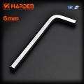 Harden 6mm Allen Wrench Hex Key Spanner With Long Hex Key Allen Key L Type Wrench Cr-V.