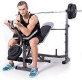 Folding power rack Olympic weight bench, Adjustable weight lift bench rack set, Fitness barbell dumbbell bench, Push back sit up bench, Full-body workout exercise - Fitness Mart - gym equipment. 