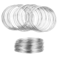 100 Loop Jewelry Wire,Memory Wire for Jewelry Making Bracelets,Gold. 
