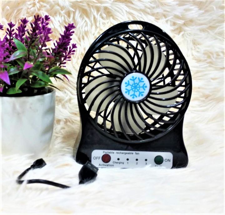 Rechargeable Small Powerful Li-ion Battery Fan Mini USB Fan