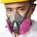 3M 6200 Gas Mask Gas-Proof Half Face Mask Series Combination Matched with 6001/2091/5n11 Filters Chemical Organic Protection.