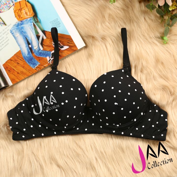 Women's%20Soft%20Comfortable%20Black%20Flower%20Printed%20Foam%20Bra%20for%20Sexy%20Girl%20-%20Image%203