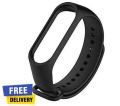 [11TK Deal] M3/M4/M5/M6 Smart Fitness Band Replacement Rubber belt Black. 
