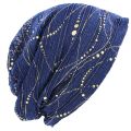 【beauty code store】Autumn Spring Thin Skullies Beanies Lady Fashion Striped Design Hats For Women Hot Feminino Lace Turban Cap. 