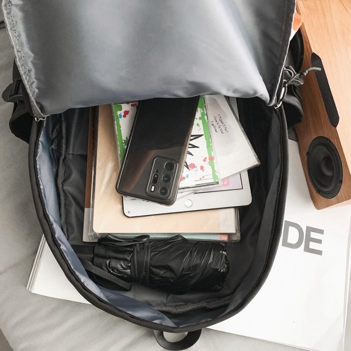 Cross-Border%20Foreign%20Trade%20Student%20Backpack%20Korean%20Style%20Cute%20Smiley%20Face%20Couple%20Backpack%20Large%20Capacity%20Flip%20Backpack%20One%20Piece%20Dropshipping%20-%20Image%204