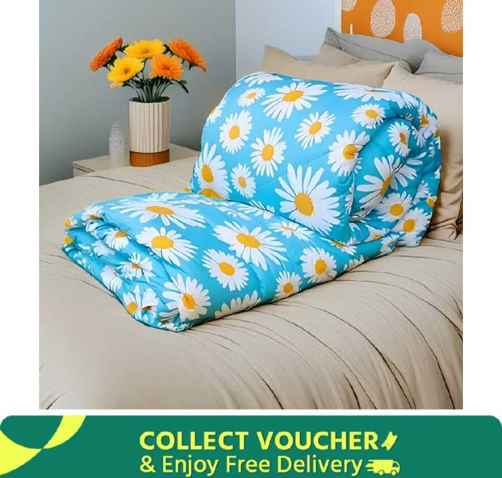 Comforter for Winter King size Exclusive Comforter with full cotton fabric 84*90 inch European cube style (1pcs Box) White , Red , Pink , Blue