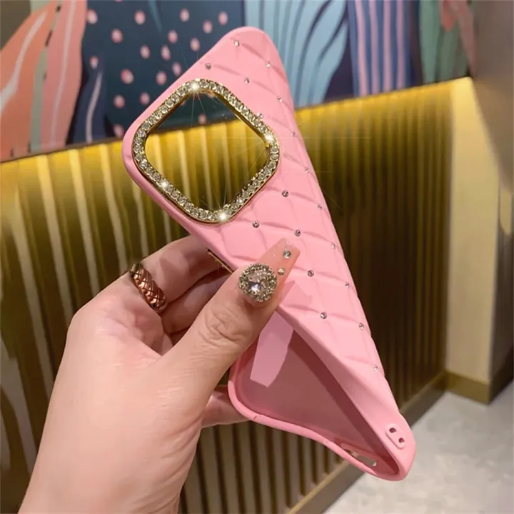 Luxury%20Glitter%20Rhinestones%20Camera%20Protection%20Diamond%20Lattice%20Case%20For%20iPhone%2015%2014%2013%2012%20Pro%20Max%20Square%20Soft%20Silicone%20Back%20Cover%20-%20Image%206