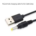 USB to DC Port Charging Cable Cord DC/5.5x2.1 5.5x2.5 3.5x1.35 4.0x1.7 2.5x0.7. 