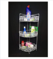 3 Layer - High Quality Corner Shelf for Inside Shower Bathroom & Kitchen Suction Storage Wall Rack. 