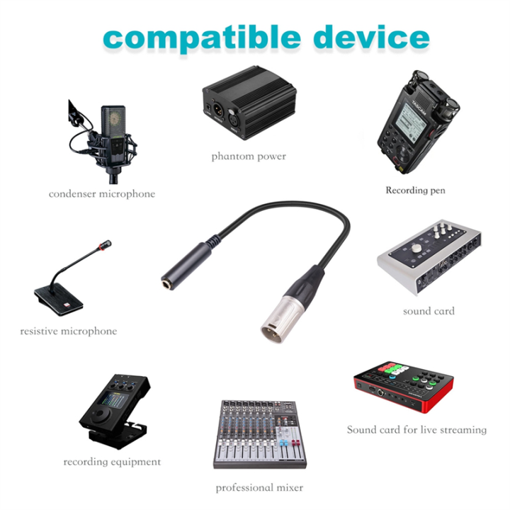 1%20PCS%20XLR%20Male%20To%201/4%20Inch%20Female%20Cable%203%20Pin%20Male%20To%206.35mm%20Socket%20Audio%20Cord%20XLR%20Male%20To%206.35mm%20Microphone%20Audio%20Cable%20-%20Image%205