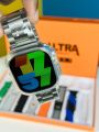 Y80 Ultra Smartwatch with 8 Strap bluetooth Calling Smartwatch 2.02" Display.