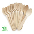 100 Piece Disposable Wooden Spoon, Compostable and Biodegradable One-Time Cutlery. 