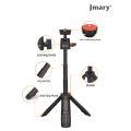 Jmary MT-19 Mini Tripod Stand with Universal Mobile Phone Holder and High quality aluminum alloy Ball-Head. 