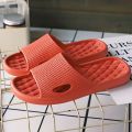 Men Indoor Home Slippers Summer Non-slip Flip Flops Bath Slippers Couple Family Flat Shoes Hotel Sandal Slides.