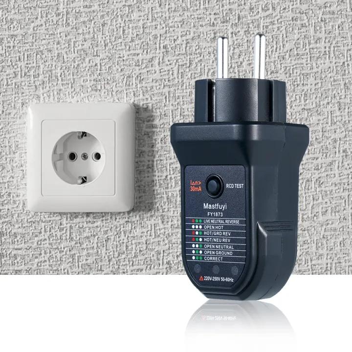 KOGEEK%20FUYI%20Advanced%20RCD%20Electric%20Socket%20Tester%20Automatic%20Neutral%20Live%20Earth%20Wire%20Electric%20Circuit%20Polarity%20Detector%20Electric%20Leakage%20Test%20Instrument%20FY1873%20Black%20-%20Image%202