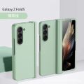 【Emotion HENG】Applicable to Samsung ZFold5 Three-Piece Set Phone Case All-Inclusive Hinge Macaron Protective Cover Liquid Skin Feeling Shell.