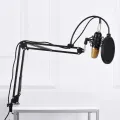 Professional BM 800 Condenser Microphone Full Studio Setup - BM800 Complete Package Price Mic Condenser Microphone For Studio Recording or Youtuber Youtube Channel Tiktok Computer Karaoke KTV. 