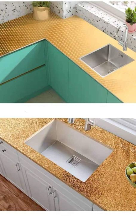 60CMx300%20CM%20Adhesive%20Vinyl%20Silver%20Oil%20proof%20Aluminium%20Foil%20Stickers%20For%20Kitchens%20Size:%20-%20Image%207