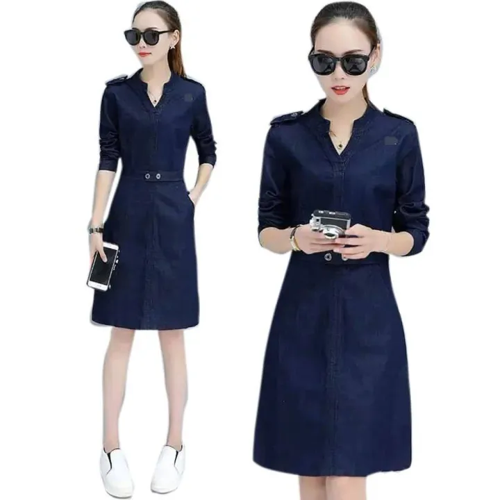 New%20Denim%20Kurti%20For%20Women%20Simple%20Everyday%20Ethnic%20Wear%20Comfortable%20Denim%20Fabric%20For%20Daily%20Wear%20Simple%20Versatile%20Design%20For%20Everyday%20Styling%20-%20Image%204