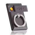 2 In 1 USB Lighter Rechargeable Electric Windproof Lighter Phone Ring Buckle Bracket Creative Ring Phone Holder Lighter. 