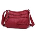 Annmouler Fashion Women Bag Pu Soft Leather Shoulder Bag Multi-layer Crossbody Bag Quality Small Bag Brand Red Handbag Purses.
