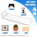 6 Pack Acrylic Floating Sneaker Shelves Clear Shoe Display Stand Room Decor for Display Collectible Shoe&Sneaker.