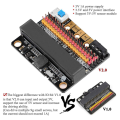 10X Micro-Bit Expansion Board IOBIT V2.0 Breakout Adapter Shield with Buzzer for BBC Micro:Bit Graphics Programming. 