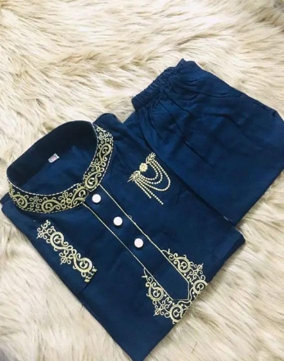 Stylish Panjabi & Pajama Set For 3-4 yrs Boy's kids baby panjabi set