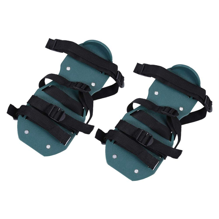 1 Pair of Lawn Aerator Shoes for Grass, Spiked Shoes Green Lawn Lawn Soil Loosening Aerator Spiked Shoes