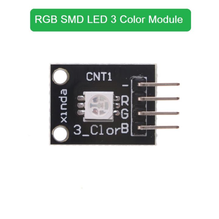 RGB SMD LED Light Module 3 Color Module Circuit Board RED GREEN BLUE RGB With 4 Pin Header For Arduino LED Light Bulbs RGB LED Module
