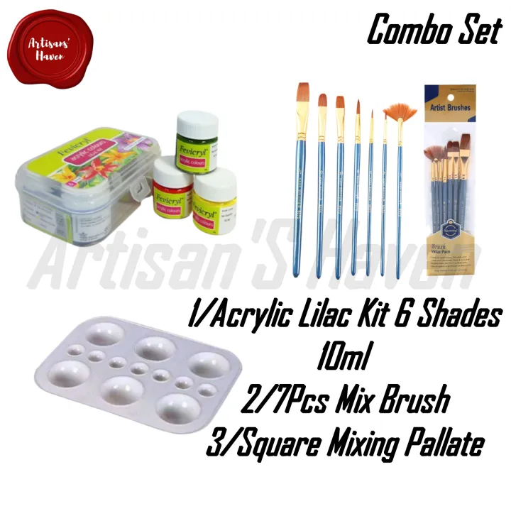 Acrylic%20Colors%2010ml,%206%20Shades/Colour%20Painting%207pcs%20Brush%20Set/Artist%20Color%20Mixing%20Square%20Palette%201pcs%20-%20Image%202