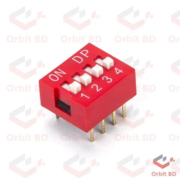 3Pcs%204%20Position%20DIP%20Switch%202.54mm%20Pitch%20Horizontal%20DIP%20Switch%20Four%20Positions%20Piano%20Type%20Dial%20DIP%20Slide%20Switch%20For%20Electronics%20Circuit%20PCB%20-%20Image%206